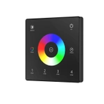Pilot RGB/RGBW Panel Slim Czarny Naścienny 4 strefy LED RF 2.4GHz Seria SD