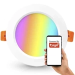 Inteligentna Lampa Wpuszczana Okrągła Ściemnianie RGBCCT 6″ ZigBee TUYA