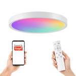 Inteligentna lampa sufitowa LED 30W+10W RGB+CCT WiFi TUYA