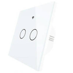Przełącznik 2 kanały opcja bez N biały ZigBee TUYA