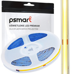 PSMART Taśma LED COB 24V WW 3000K IP20 8mm 480led/m 5m