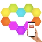 Inteligentne Lampy RGBiC HEXAGON 10 sztuk LED Pilot WiFi TUYA