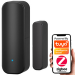 Czujnik magnetyczny otwarcia Drzwi Okna Kontaktron Czarny ZigBee TUYA