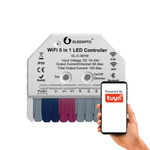 MINI Sterownik 5 w 1 do taśm pasków LED RGB CCT ściemniacz WIFI TUYA