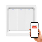 Inteligentny przełącznik 3 kanałowy Opcjonalna żyła N Seria KT ZigBee Tuya