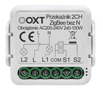 OXT mini relay 2 circuit module. n-free ZigBee TUYA