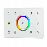 Pilot do kontrolera RGB+CCT 4 Strefy Panel 230V Biały Seria SD