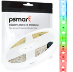 PSMART Taśma Pasek LED 24V RGB 5050 IP65 10mm 60led/m 5m