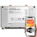 Sterownik beznapięciowy 8 kanałowy 8x10 A WiFi TUYA