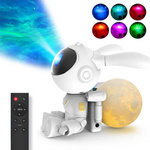 Projektor gwiazd lampka nocna dla dzieci - królik astronauta