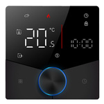 Inteligentny termostat z pokrętłem czarny obciążalny 16A TR088C WIFI TUYA