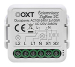 Moduł OXT Mini ściemniacz 2 Obwody ZigBee TUYA
