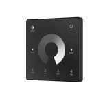 Pilot Mono Ściemniacz Panel Czarny Naścienny 4 strefy LED RF2.4GHz Seria SD