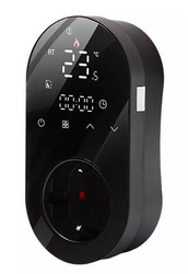 Gniazdko Termostat 16A Czarny PS Wifi TUYA