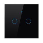 TUYA 2CC WŁĄCZNIK ŚCIENNY WIFI+RF Czarny Tuya